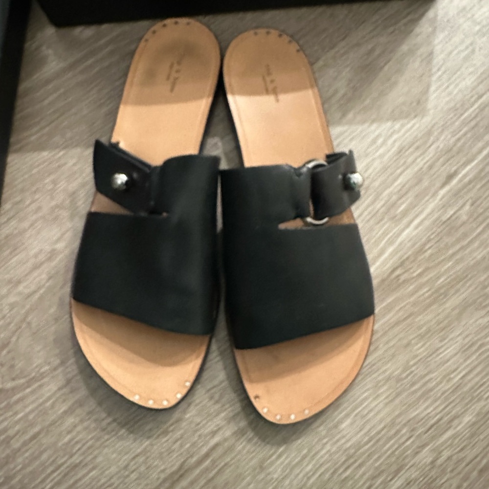 Rag and Bone Leather Slides